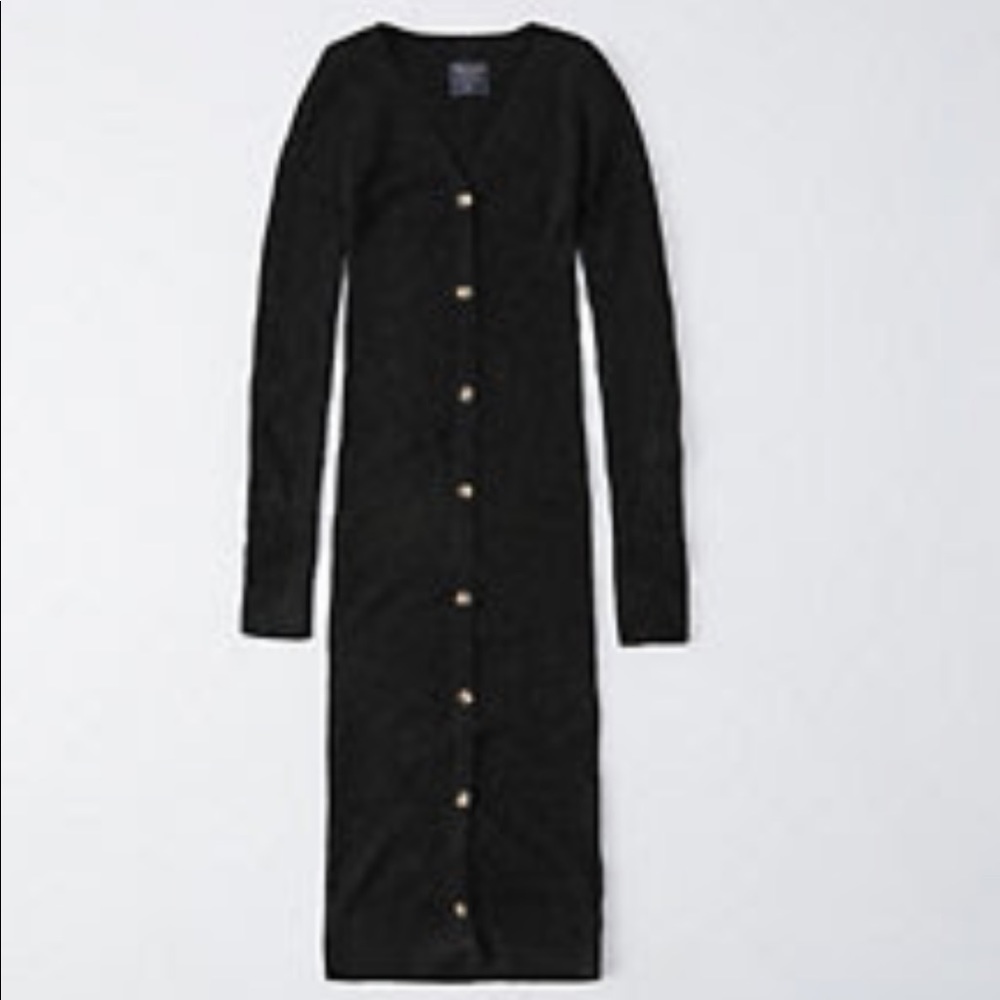 Abercrombie & Fitch button-up midi sweater dress
